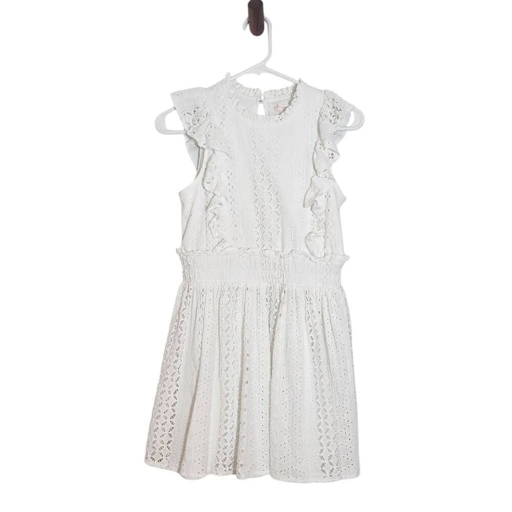 Gianni Bini White Lace Girl's Dress Size Large 12-14 Girl's White Dress